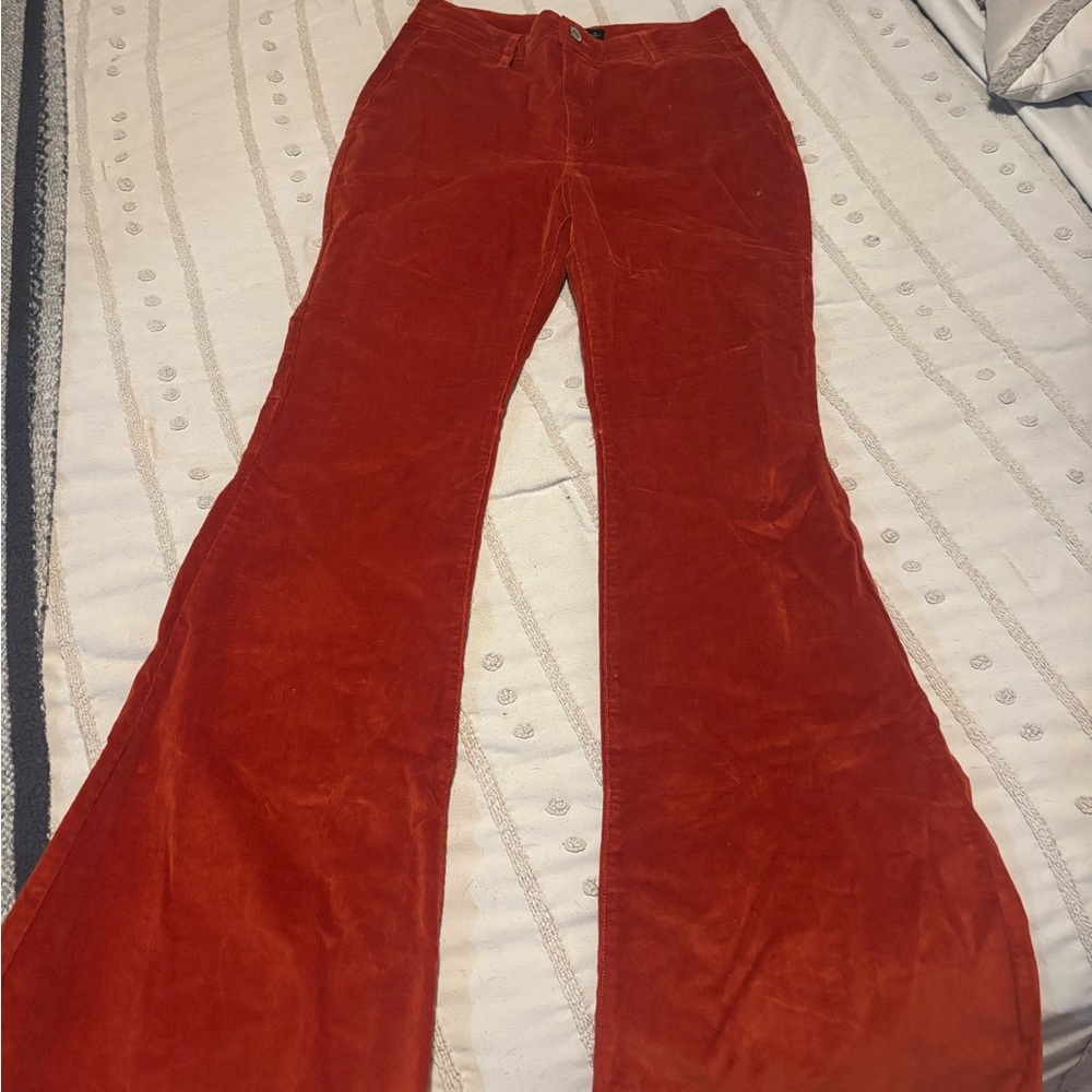 William Rast Red Flare Jeans